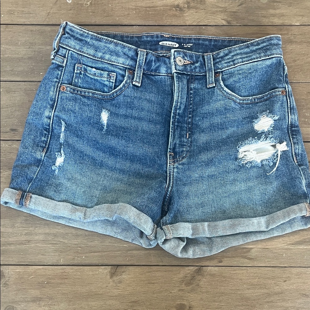 Old Navy Distressed Blue Jean Shorts